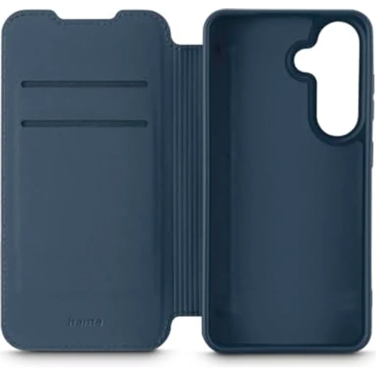 Hama Handyhülle für Samsung Galaxy S25 (Klapphülle, Etui mit 2 Kartenfächern, stoßfest, Kratzfest, eleganter Rundumschutz, weich, Slim, softe Oberfläche) blau – Bild 3