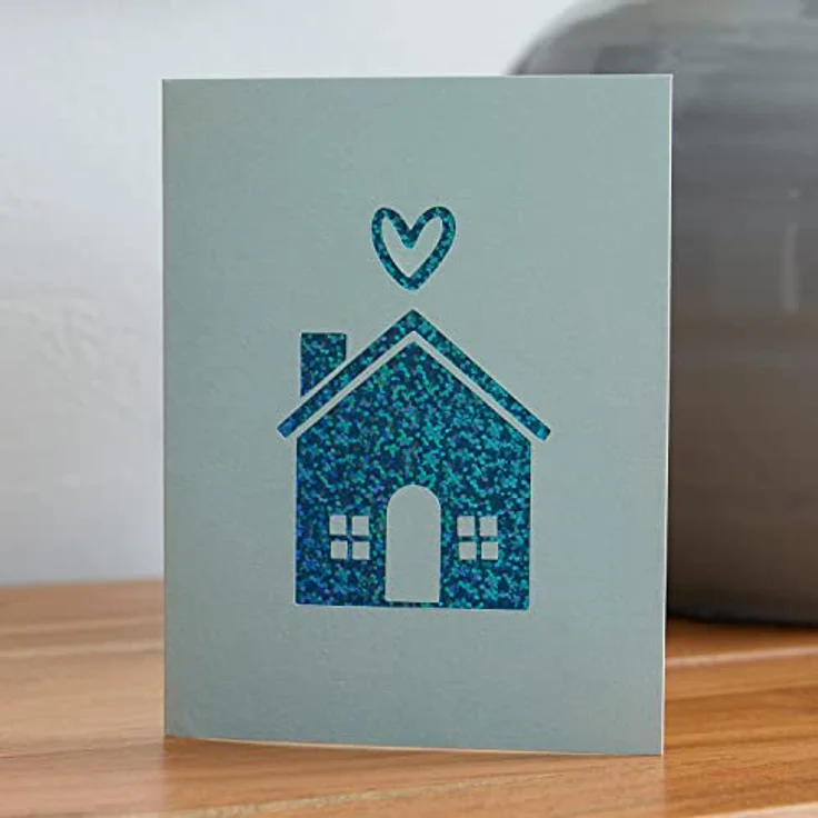 Cricut 2008858 Cutaway Cards, Papier Set für Cricut Joy, 8 Karten in Pink, Violett und Türkis mit Umschlägen und Einlegern – Bild 12