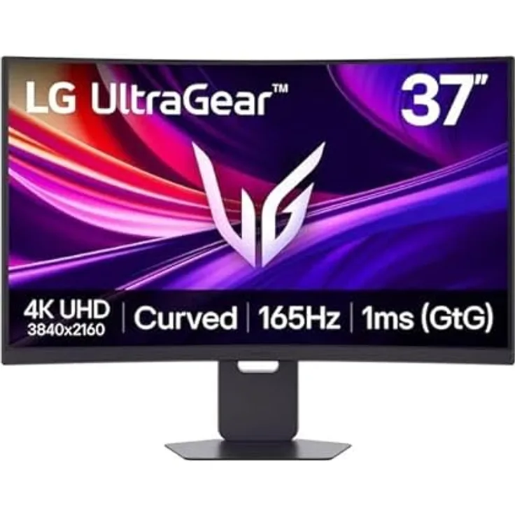 LG UltraGear 37G800A, 37 Zoll UHD 4K Gaming-Monitor, 165Hz, 1ms, Curved, HDMI 2.1, USB-C, Schwarz
