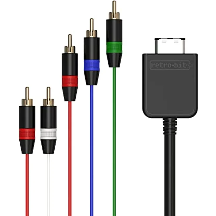 Retro-Bit Prism Component Cable für GameCube, 1.8m mit Unterstützung für 576p, kompatibel mit DOL-001 Modell – Bild 2