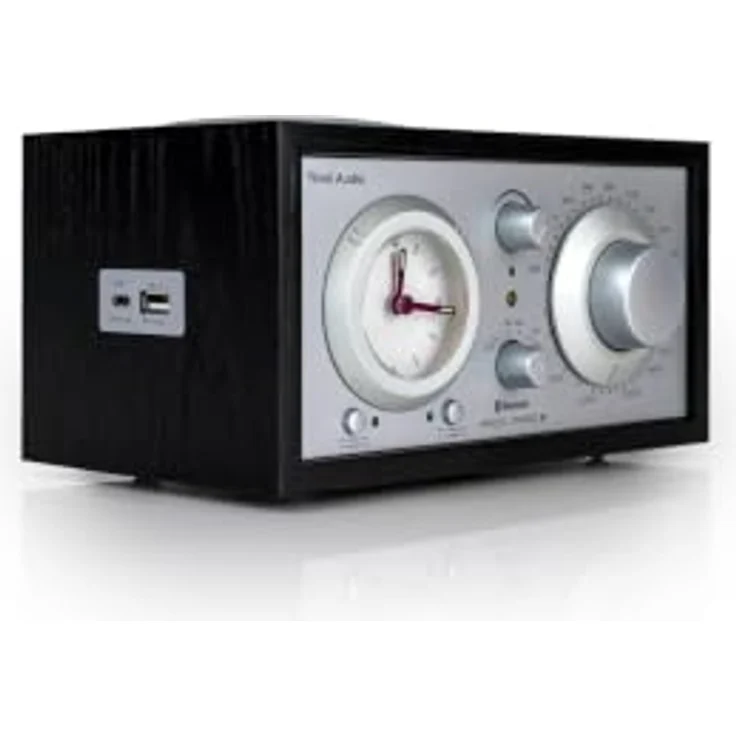 Tivoli Audio Model Three BT, AM/FM Radiowecker mit Bluetooth und natürlichem Holzgehäuse, schwarz – Bild 2