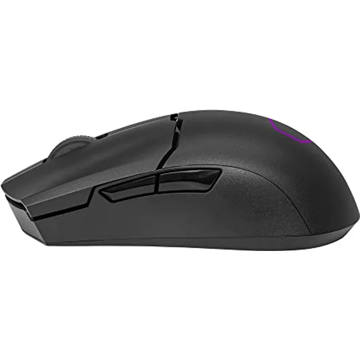 Cooler Master MM712 RGB Gaming-Maus – Ultralight 59g, Hybrid Wireless, 19K DPI PAW3370 Optischer Sensor, 70 Millionen Klicks optische Schalter, On-The-Fly, MasterPlus+ (38K DPI, nur PC) – Schwarz – Bild 4