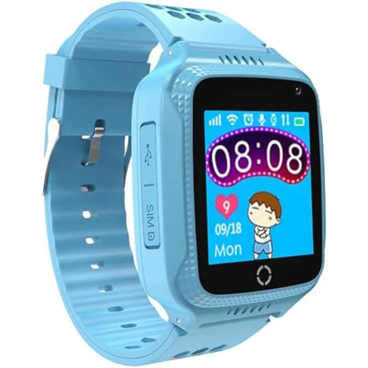 Celly Kidswatch, Smartwatch mit GPS, SOS-Funktion, integrierter Kamera und SIM-Karten-Slot, grün – Bild 2