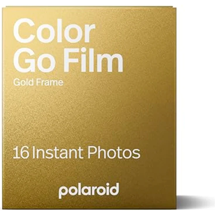 Polaroid Go Farbfilm – Goldrahmen Doppelpack mit 16 farbigen Sofortfotos, kompatibel mit Polaroid Go-Kamera – Bild 2