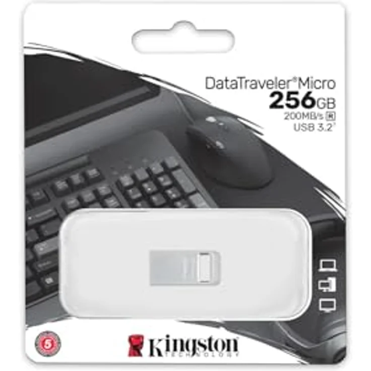 Kingston DataTraveler Micro - USB-Flash-Laufwerk - 256GB - USB 3.2 Gen 1 (DTMC3G2-256GB) – Bild 4