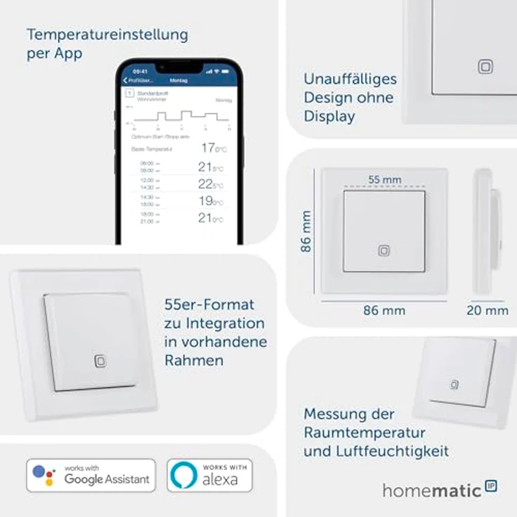Homematic IP Temperatur- und Luftfeuchtigkeitssensor – innen (HmIP-STH) – Bild 3