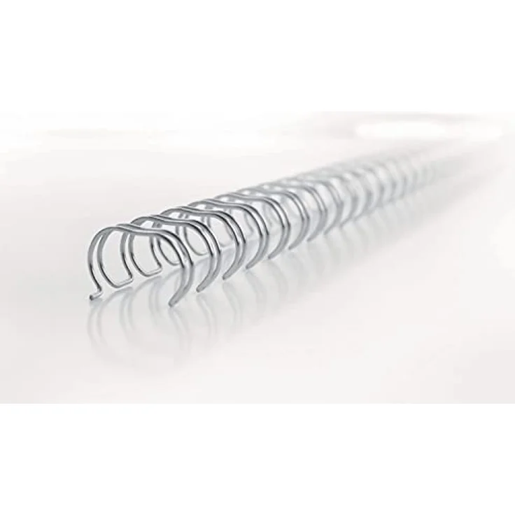GBC Binderücken Draht 12.5mm, 34 Ringe, silber, 100 Stück für A4-Dokumente – Bild 4