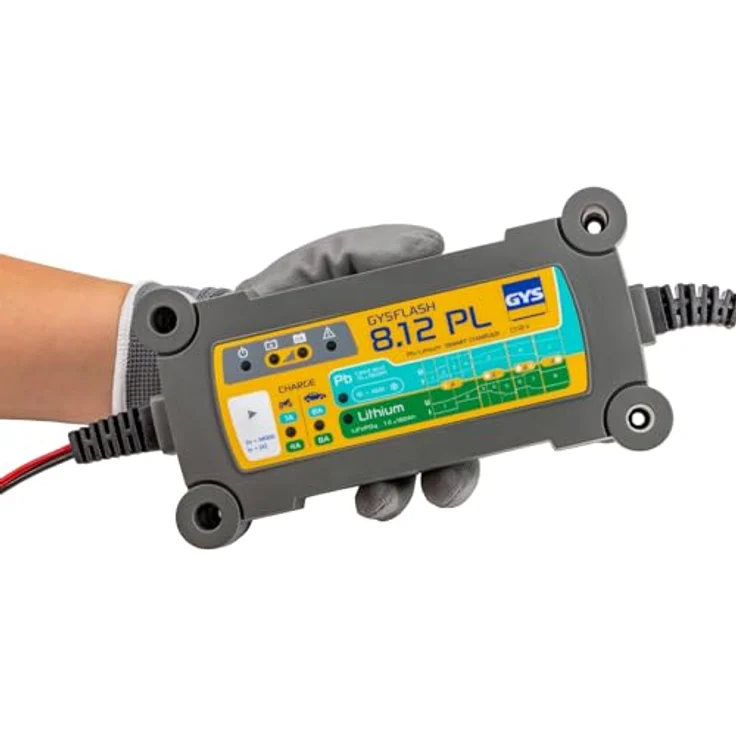 GYS GYSFLASH 8.12 PL 069282 Automatikladegerät, 12V 8A für Blei- und LiFePO4-Batterien – Bild 3
