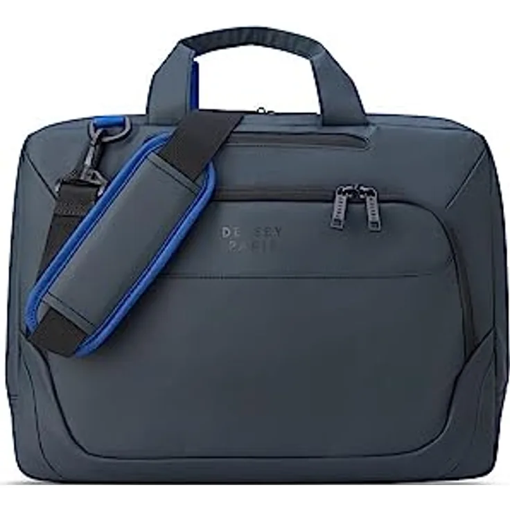 Delsey Parvis Plus Laptoptas - 2 Compartments - 15,6 inch - Water Resistant - Grau