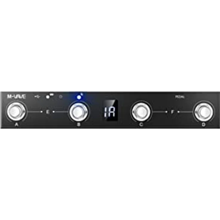 M-Vave MVA-MCP, Drahtloses MIDI Controller Pedal mit Bluetooth und APP-Steuerung, Schwarz – Bild 1