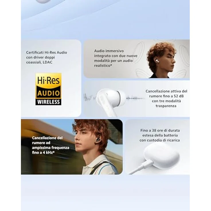 Xiaomi Redmi Buds 5 Pro Bluetooth 5.3 In-Ear Kopfhörer, 52dB aktive Geräuschunterdrückung, Bis zu 38 Stunden Akkulaufzeit, Hi-Res Audio & LDAC, Koaxial Dual-Treiber – Midnight Black – Bild 4