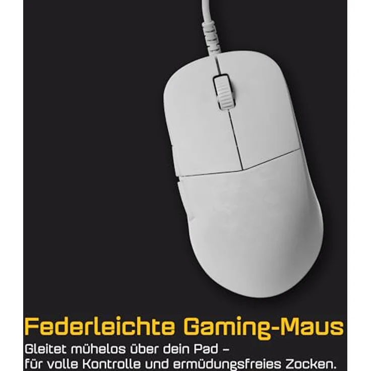 Endgame Gear XM2 8k v2 Gaming-Maus, kabelgebunden, 8.000 Hz Polling-Rate, ultraleicht mit 52 g, White Frost – Bild 4
