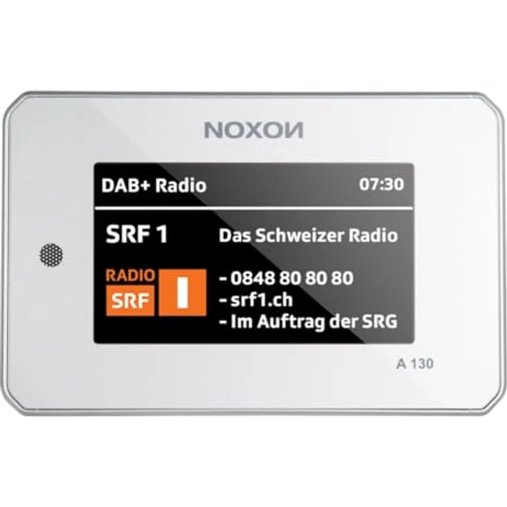 Noxon A 130 Silber, DAB+/UKW & Internet-Radio, Bluetooth Audio-Streaming, 4.3 Zoll Farbdisplay, 90 Speicherplätze – Bild 2
