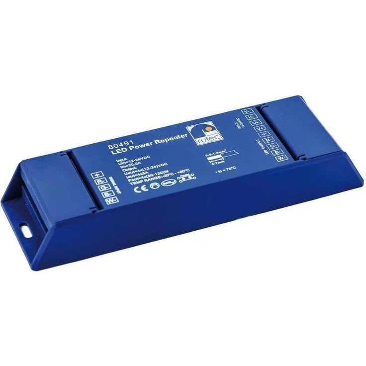 Rutec Licht 80491 LED Power Repeater 240W/12V 480W/24V für Vardaflex, mehrfarbiger 4-Kanal WLAN Repeater – Bild 1