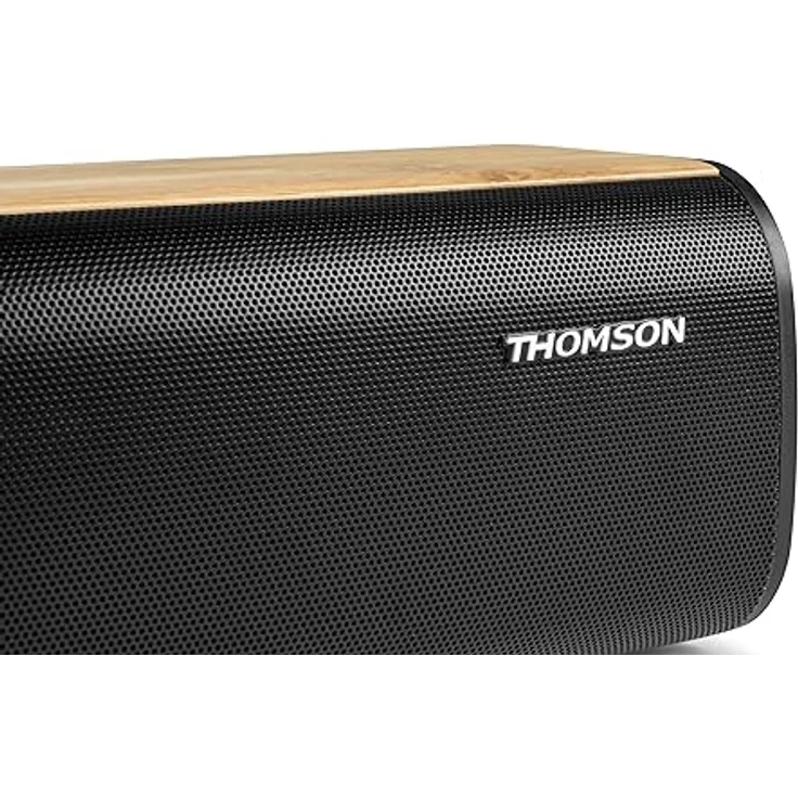 THOMSON Cosy SB402BT Bluetooth-Soundbar, 200 Watt Leistung, Bluetooth 5.0, helles Holz Design – Bild 5