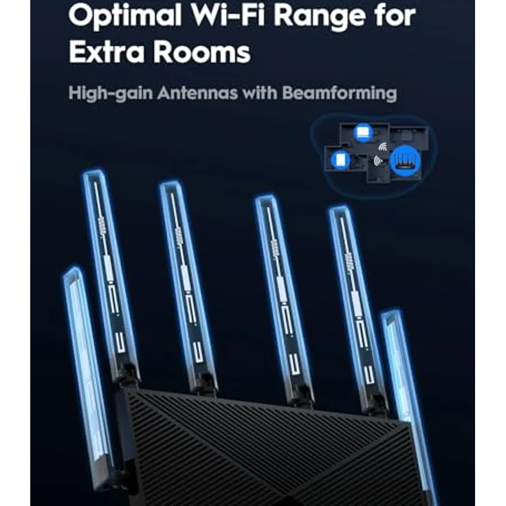 Cudy BE6500 WR6500H, WiFi 7 Dual Band Gaming Router mit 2.5G Port, VPN-Client und Server, Cudy App-Steuerung, 2 GHz Quad-Core CPU – Bild 4