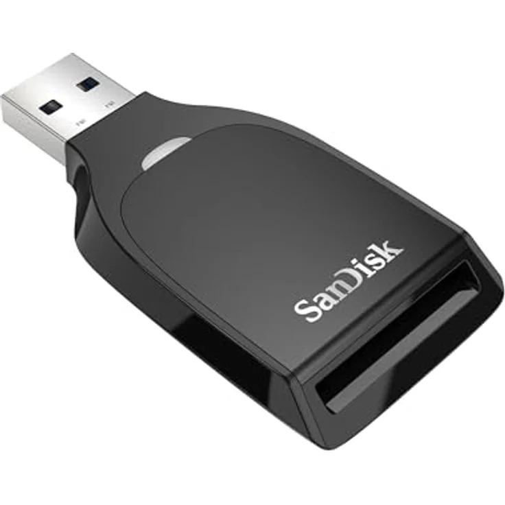 SanDisk QuickFlow SD-UHS-I-Kartenlesegerät mit USB-A-Anschluss, Lesegeschwindigkeit bis zu 250 MB/s, Schreibgeschwindigkeiten bis zu 150 MB/s, USB 3.2 Gen 1, kompakt und leicht, schwarz – Bild 3