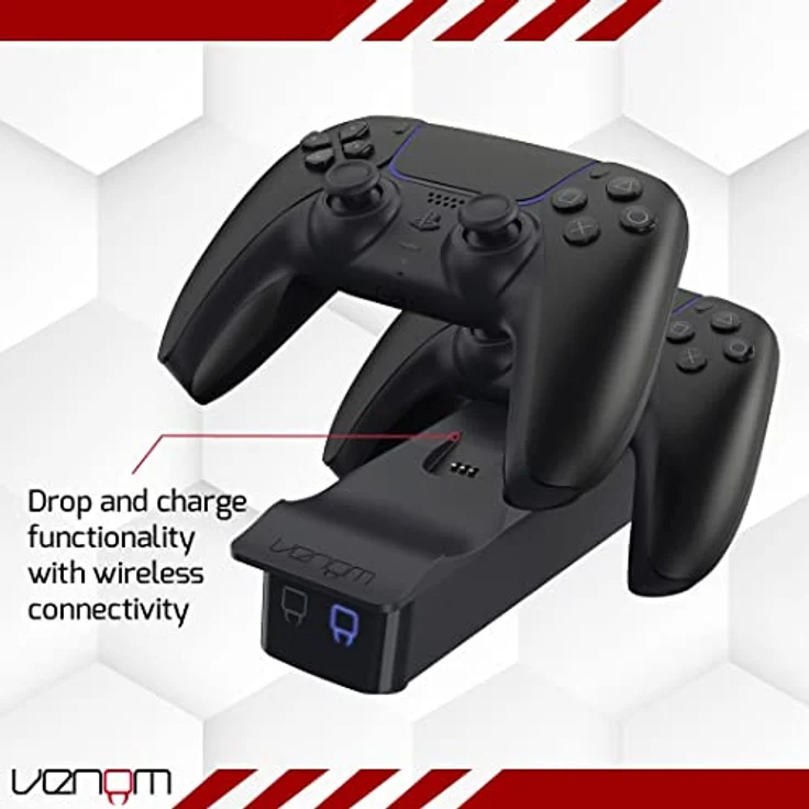 Venom PS5-Controller-Doppelladestation - Schwarz (PS5) – Bild 3