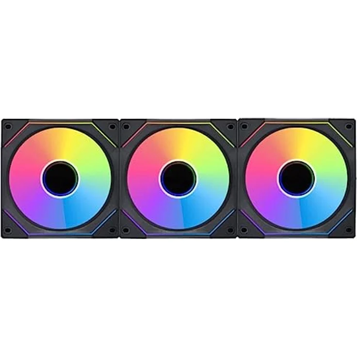 Lian Li PC Gehäuselüfter 120mm ARGB Lüfter, Schwarz, 3 Stück “Uni Fan SL-INF 120” - Leise Und Effizient 7 PIN Gaming PC Lüfter 120mm Fan Mit Einstellbarer Beleuchtung – Bild 1