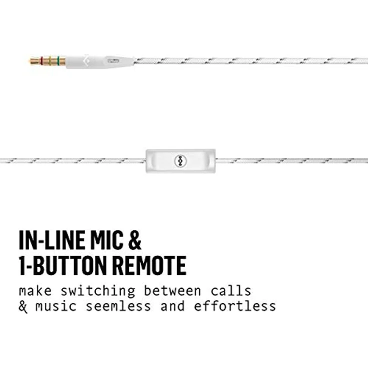 House of Marley Uplift 2.0, Geräuschisolierende In-Ear Kopfhörer, 9mm Treiber, Mikrofon, 1-Knopf Steuerung, nachhaltige Materialien, verschiedene Ohrstöpselgrößen, silver – Bild 4