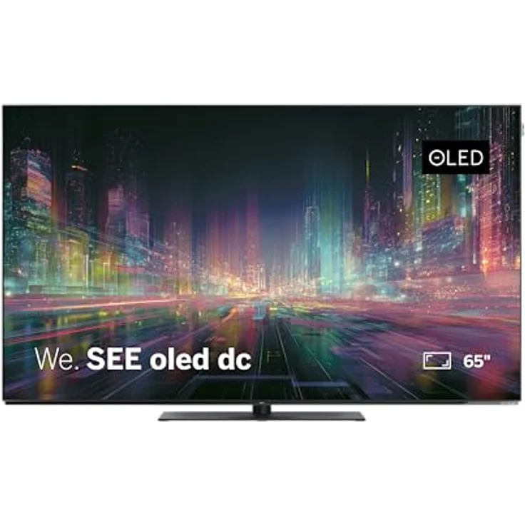LOEWE We. See 65 Zoll OLED-TV, 4K Smart TV mit Dolby Vision, 60 W Dolby Atmos, HDMI 2.1 120 Hz VRR, Bluetooth Remote, extra flaches Design – Bild 1
