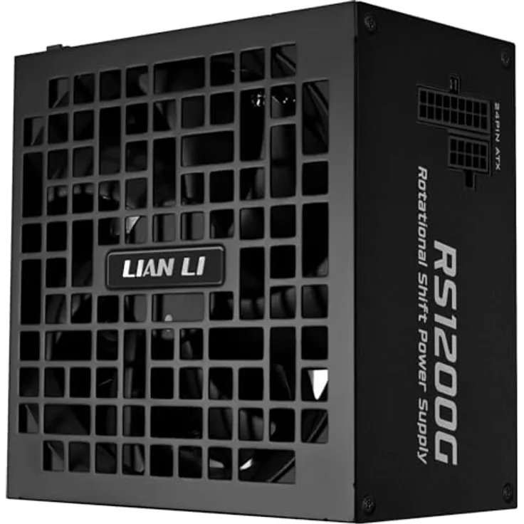 Lian Li RS Series 80 PLUS Gold Netzteil, ATX 3.1, modular - 1.200 Watt, schwarz, mit RS Hub und leisem 135-mm-Lüfter
