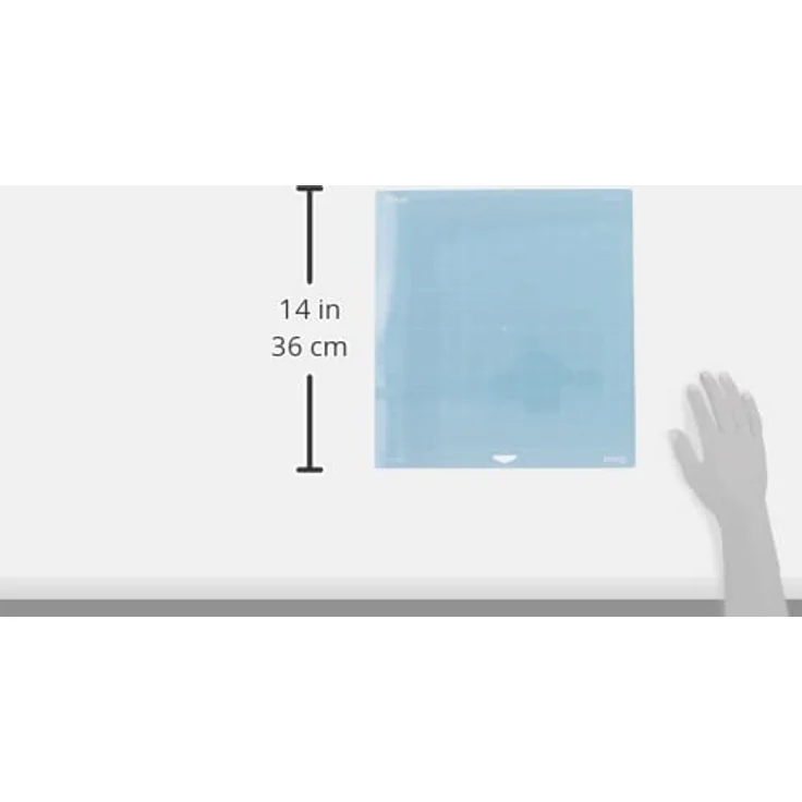 Cricut LightGrip™ Schneidematte, leichtklebend für den Cricut Maker, Blau, 321 x 339 mm – Bild 2