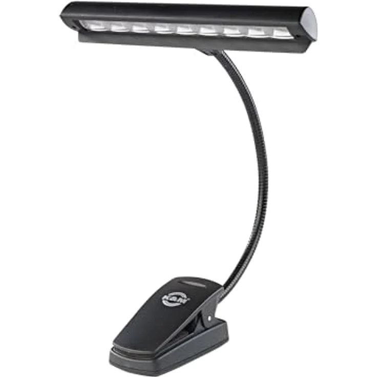 K & M 12249 Orchestra Light Eos Schwarz T-förmige Schreibtischlampe 9 LEDs – Bild 2