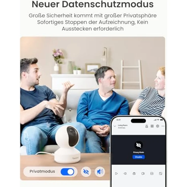 Reolink E1 Zoom, 4K PTZ WLAN Überwachungskamera Innen mit 3X optischem Zoom, Auto-Tracking, Mensch/Haus-tier/Schrei-Erkennung, 2,4/5 GHz Wi-Fi 6, Babyphone Funktion – Bild 5