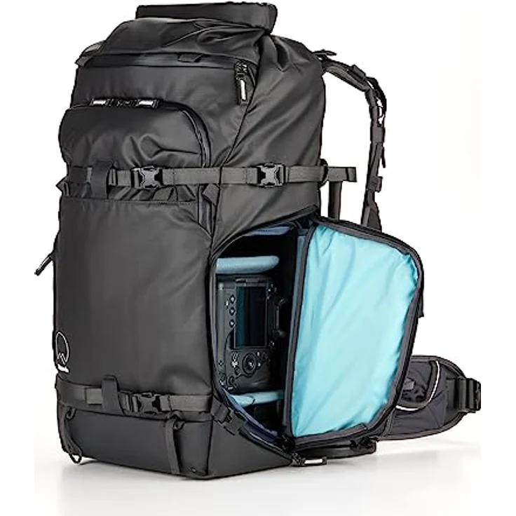 Shimoda Action X v2 Rucksack-Familie, Schwarz, Backpack Only - X50, Torsohöhe verstellbar, Modularer CPU-Kamera-Einsatz, 2 Laptop-/Tablet-Taschen, Erweiterbarer Zugang, Versteckte Tracker-Tasche – Bild 3