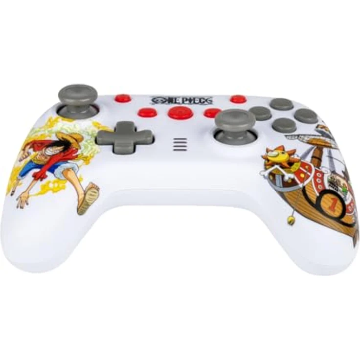 Konix One Piece Gamepad, Gaming Controller für PC und Switch, Weiss mit Piratenmodus – Bild 3