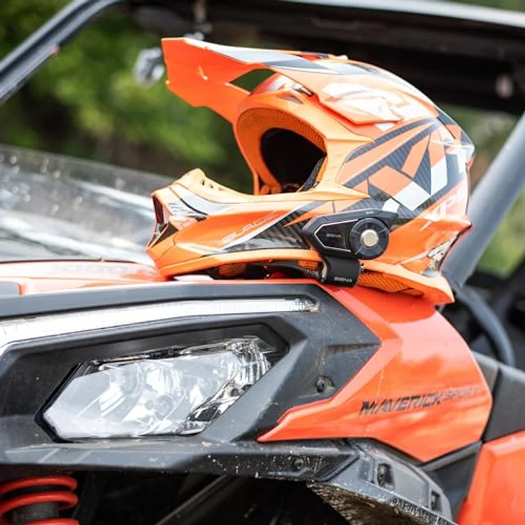 Sena 30K Dual Kommunikationssystem, MESH Intercom bis 8 km Reichweite, HD-Lautsprecher, schwarz – Bild 3