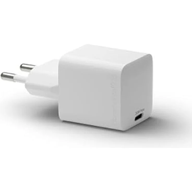 dbramante1928 WALL CHARGER - USB-C 30W EU, kompaktes Ladegerät aus 100% recyceltem Kunststoff, weiss – Bild 2