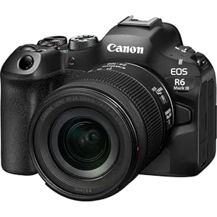 CANON EOS R6 Mark III Kit, spiegellose Systemkamera mit 32,5 MP, 24-105 mm Objektiv, 7,5 cm Touchscreen, WLAN, 8,5 Blendenstufen Stabilisierung
