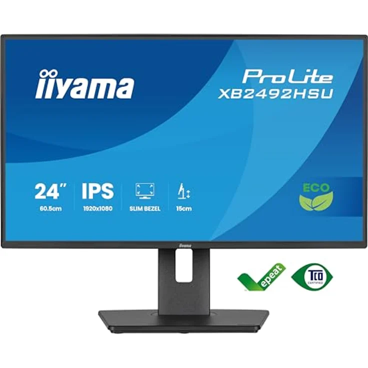iiyama Prolite XB2492HSU-B1, 24" Full-HD IPS LED-Monitor, 120Hz, Höhenverstellung, Adaptive Sync, Energieklasse B – Bild 2