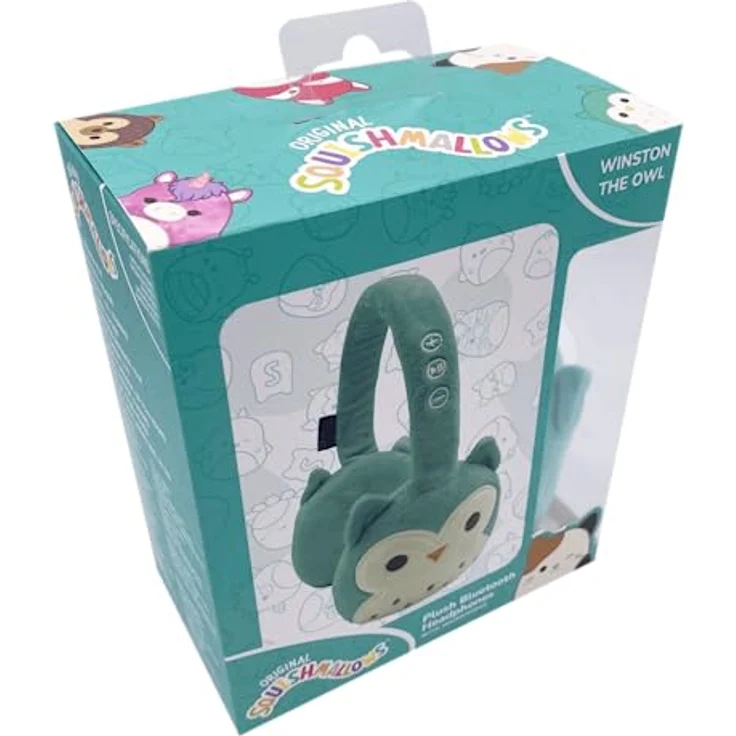 Squishmallows Plüsch Bluetooth Kopfhörer - Winston, bis zu 10 Meter Reichweite, 5-6 Stunden Wiedergabedauer, Standby-Dauer bis zu 20 Stunden – Bild 4