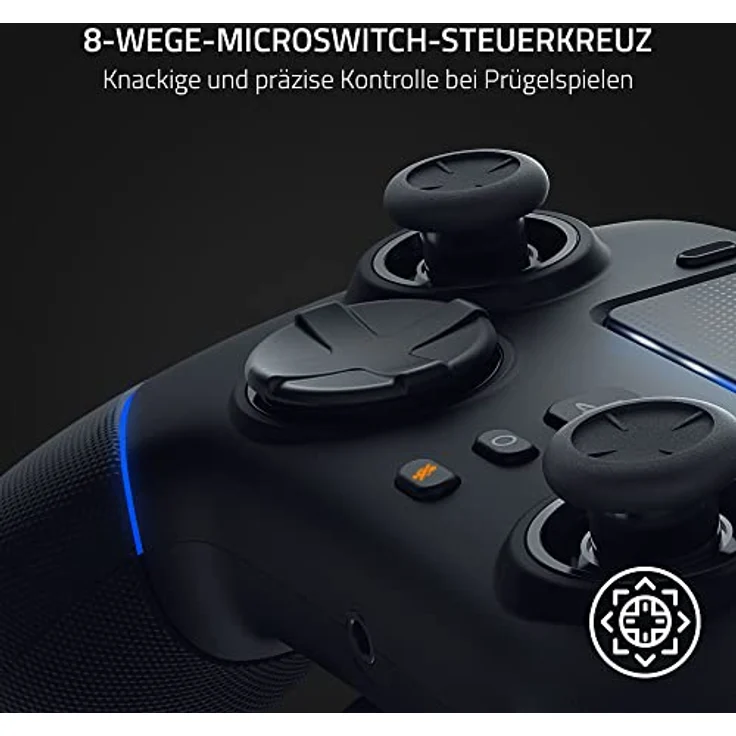 Razer Wolverine V2 Pro - Kabelloser Pro-Gaming-Controller für PS5 und PC (HyperSpeed Wireless, Mecha-Tactile-Aktionstasten, 8-Wege-Microswitch-Steuerkreuz, HyperTrigger) Schwarz – Bild 4