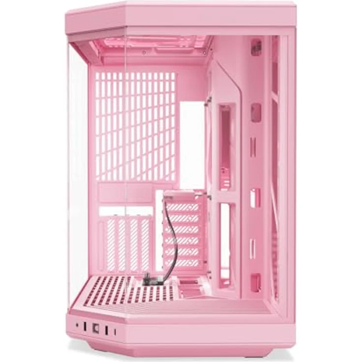 HYTE Y70 Dual Chamber ATX Mid Tower Modernes ästhetisches Gehäuse Erdbeermilch (E-ATX/ATX/M-ATX/M-ITX) – Bild 2