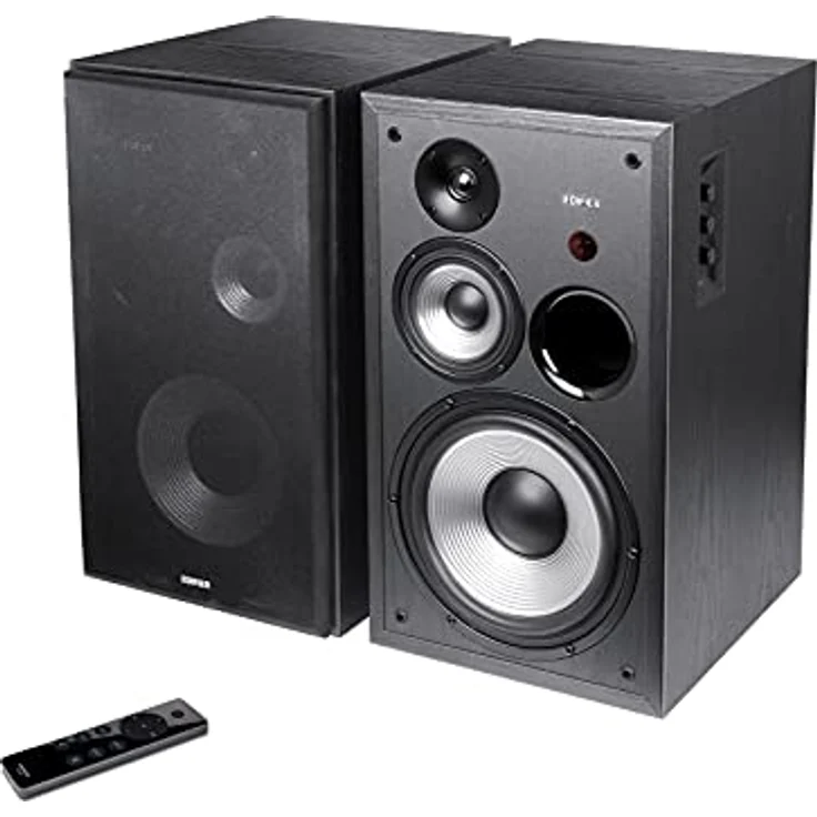 Edifier Studio R2850DB Bluetooth-Lautsprechersystem (150 Watt) mit Infrarot-Fernbedienung, Digitaleingängen und Echtholzgehäuse, schwarz – Bild 1