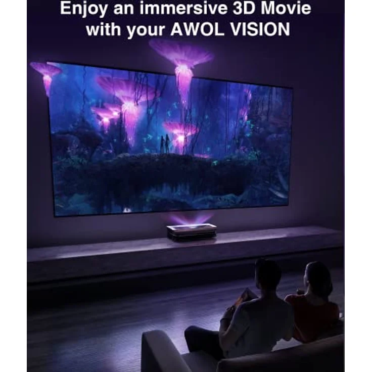 AWOL VISION DLP Link 3D-Brille, wiederaufladbar, kompatibel mit LTV-2500/3500, Vanish TV, 2er-Pack – Bild 5