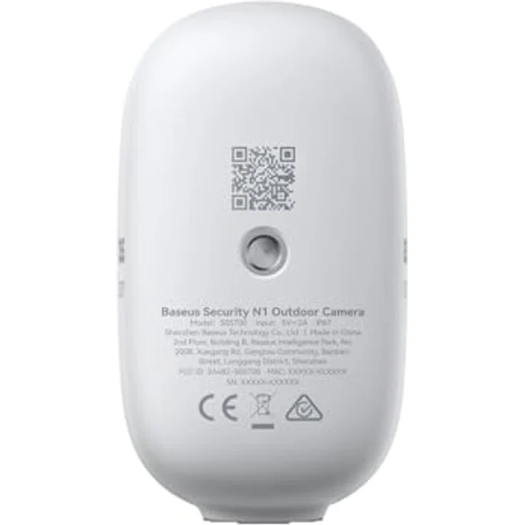 Baseus N1 Outdoor Camera, Netzwerkkamera mit 2560 x 1440 Pixeln, Weiss, 8 LED-Monde für Tag und Nacht Überwachung – Bild 4
