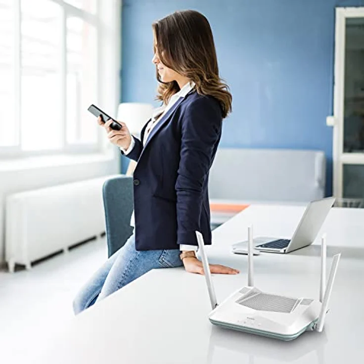 D-Link R32 Eagle PRO AI AX3200 Smart Router (AI Wi-Fi/Traffic Optimiser, AI Parental Control, Gigabit Ports, MU-MIMO, 1024 QAM, OFDMA, WPA3, D-Link Wi-Fi Mesh, kompatibel mit Alexa/Google Assistant) – Bild 5