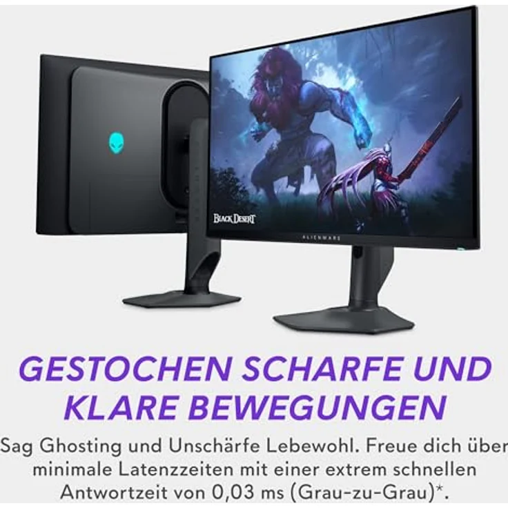Alienware AW2725DF 27 Zoll QHD Gaming Monitor, QD OLED, 360Hz, 0.03ms, AMD FreeSync Premium Pro, USB-C, 99.3% DCI-P3, HDR400, 3 Jahre Garantie – Bild 5