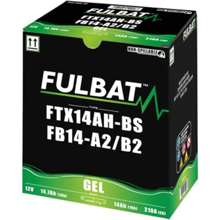 Fulbat FB14L-A2 GEL, wartungsfreie VRLA-Batterie, wasserdicht und für kaltes Wetter geeignet – Bild 3