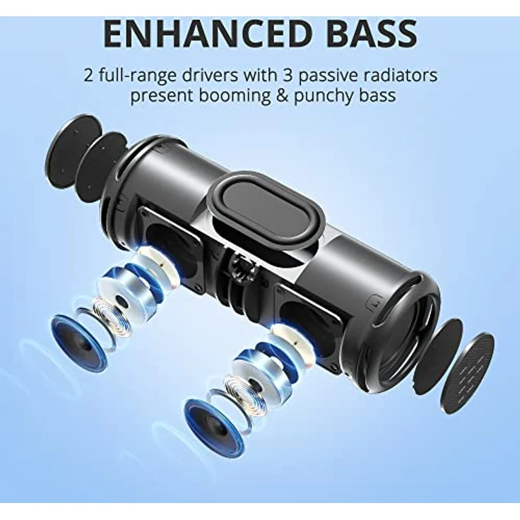 Tronsmart T7 Lite 24W Drahtloser Lautsprecher - Rosa, IPX7 Wasserdicht, 24-Stunden Akkulaufzeit, Bluetooth 5.3 – Bild 6