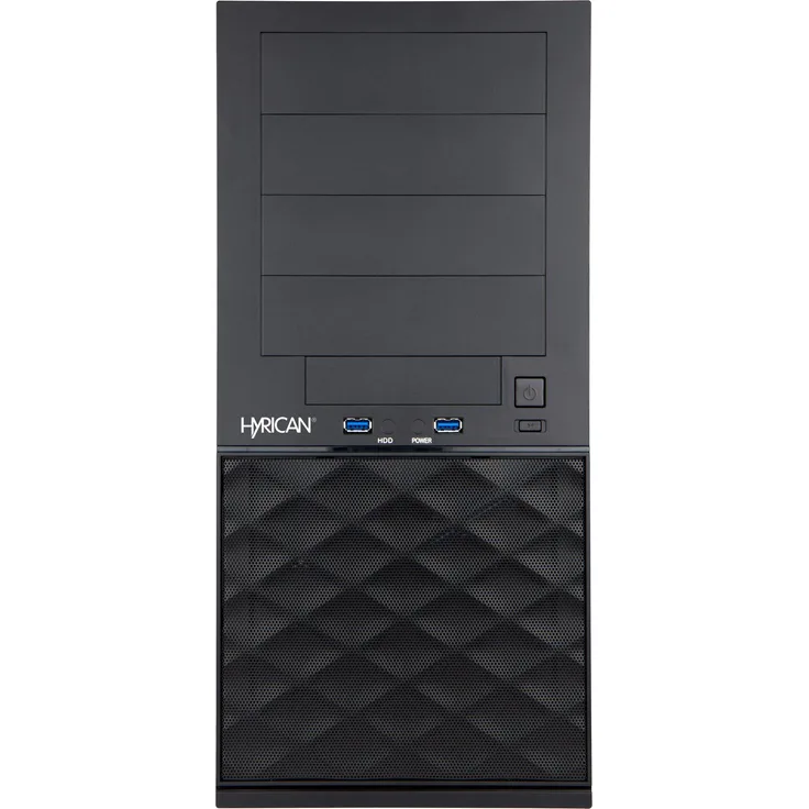 Hyrican CTS00977, Desktop-PC mit Intel Core i7-14700, 16 GB RAM, 1 TB SSD, Intel UHD Graphics, Windows 11 Pro, Schwarz