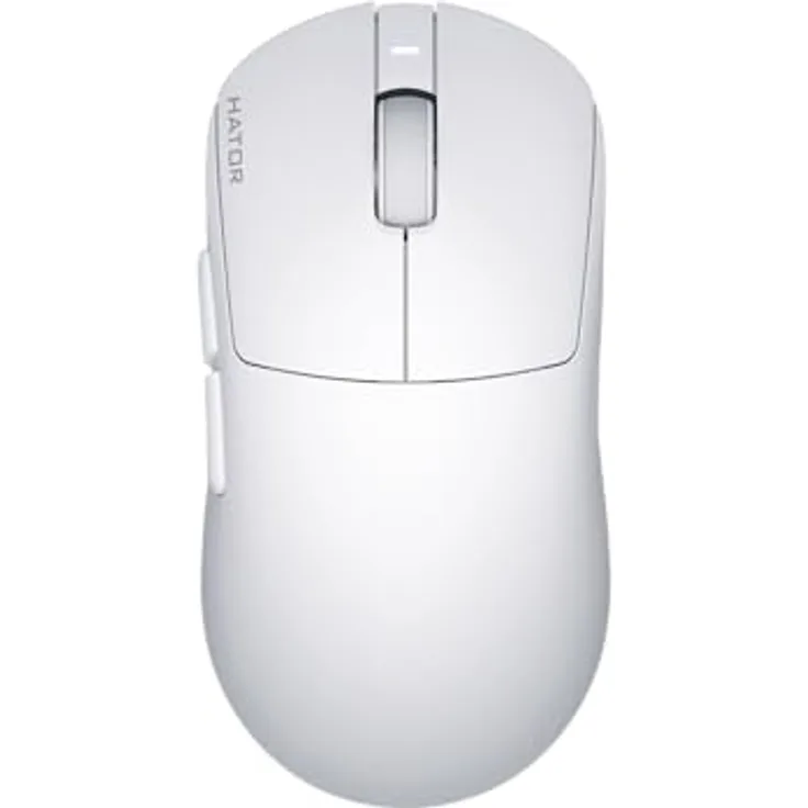 HATOR Quasar 3S Ultima 8K Wireless (White) - 46g ultraleichte Gaming-Maus, PixArt PAW3950 Sensor, 30.000 DPI, 3 Verbindungsmodi