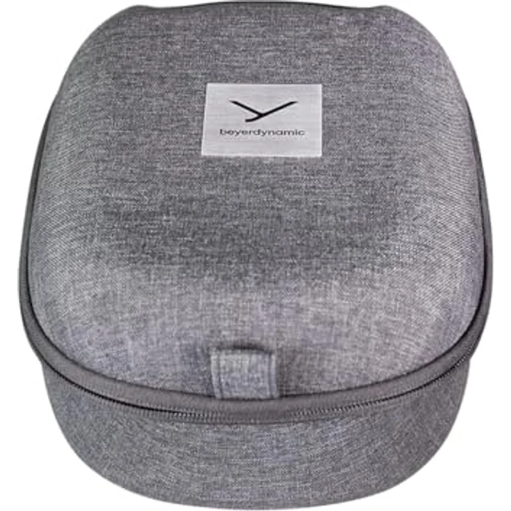 beyerdynamic Luxus-Hardcase für ohrumschließende Kopfhörer, grau mit innenliegender Tasche für Anschlussstecker, passend für T1 (3. Generation) und T5 (3. Generation)