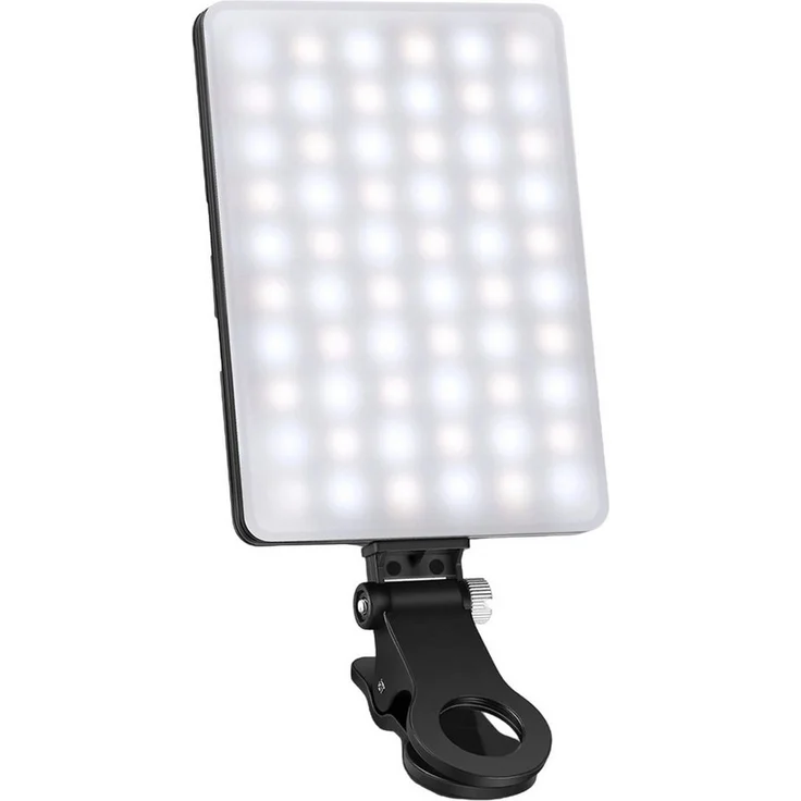 Neewer NL-60AI LED-Klemmeuchte, 3 Farbmodi, 10-stufige Helligkeit, für Laptop und Smartphone, integrierter Akku