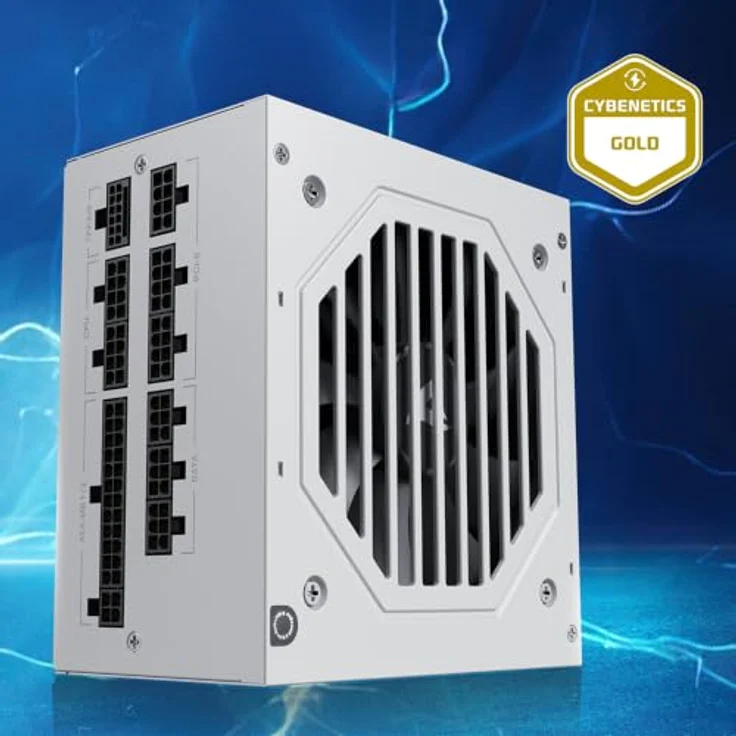 Sharkoon Rebel P20 Gen2 850 White, PC-Netzteil mit ATX-3.1-Kompatibilität, Cybenetics-Gold-Zertifizierung und komplett modularen Kabelmanagement – Bild 2